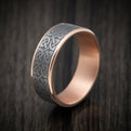 14K Gold And Tantalum Celtic Knot Pattern Men's Ring