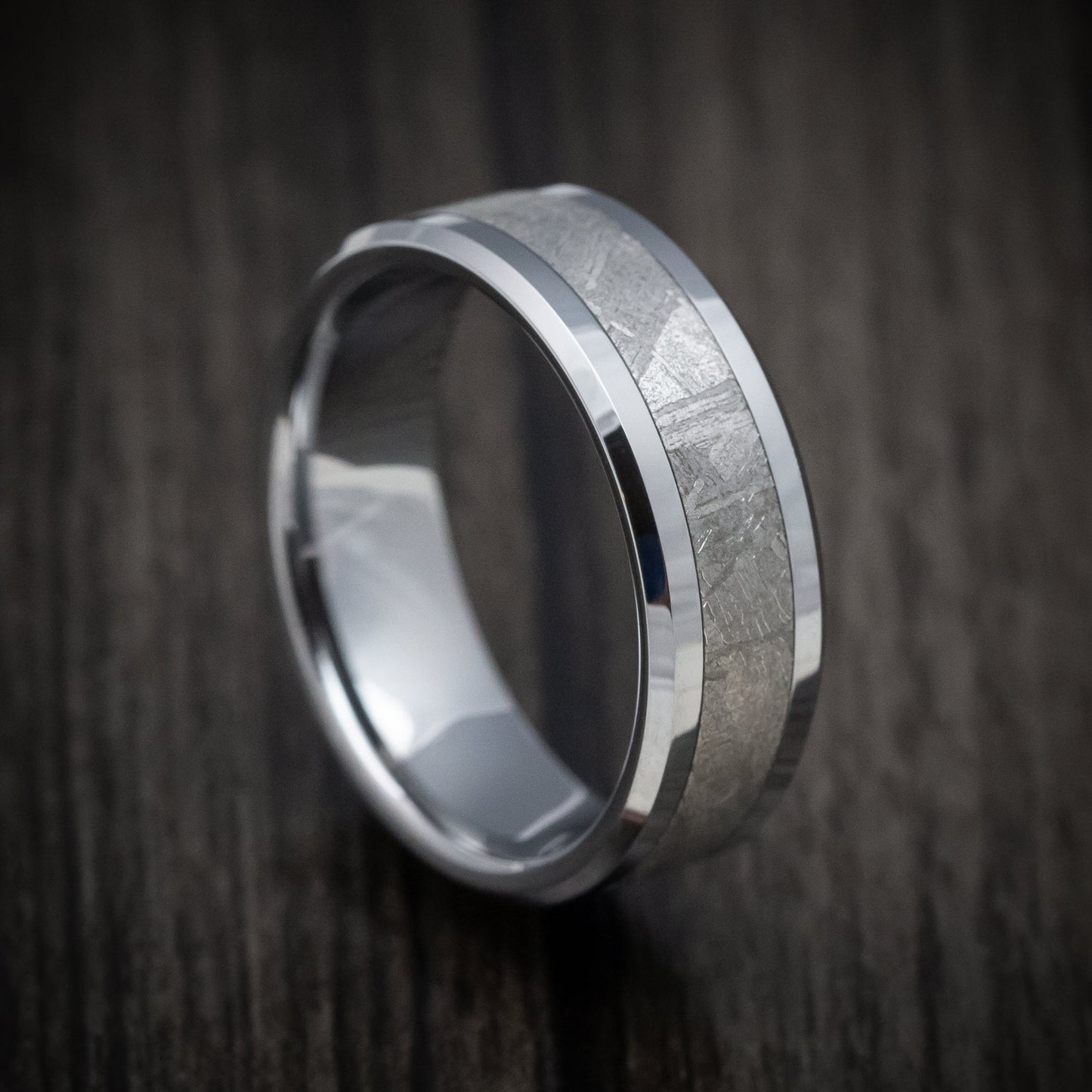 Tantalum and Gibeon Meteorite Men's Ring Custom Made Band