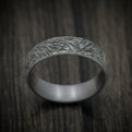 Tantalum Lion's Mane Textured Men's Ring Custom Made Band