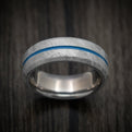 Gibeon Meteorite Men's Ring with Tantalum Sleeve and Cerakote Inlay