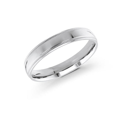 Malo White Gold Men's Wedding Band 4mm J-103-04WG