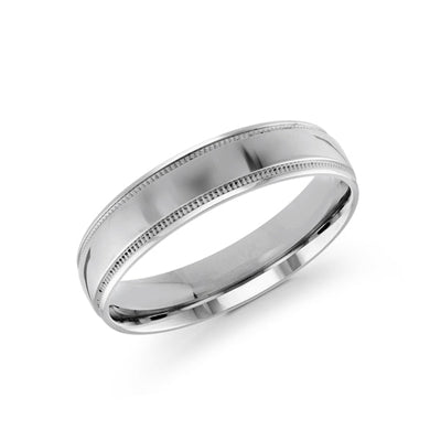 Malo White Gold Men's Wedding Band 5mm J-103-05WG