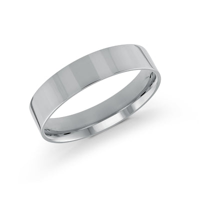 Malo White Gold Men's Wedding Band 5mm J-105-05WG