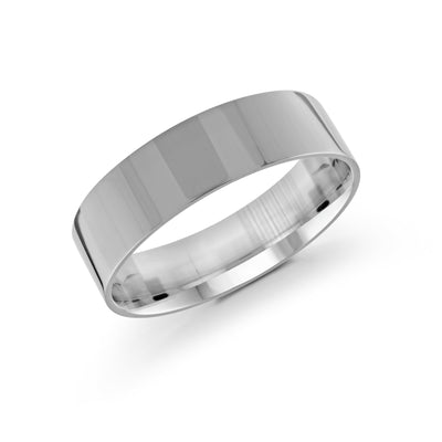 Malo White Gold Men's Wedding Band 6mm J-105-06WG