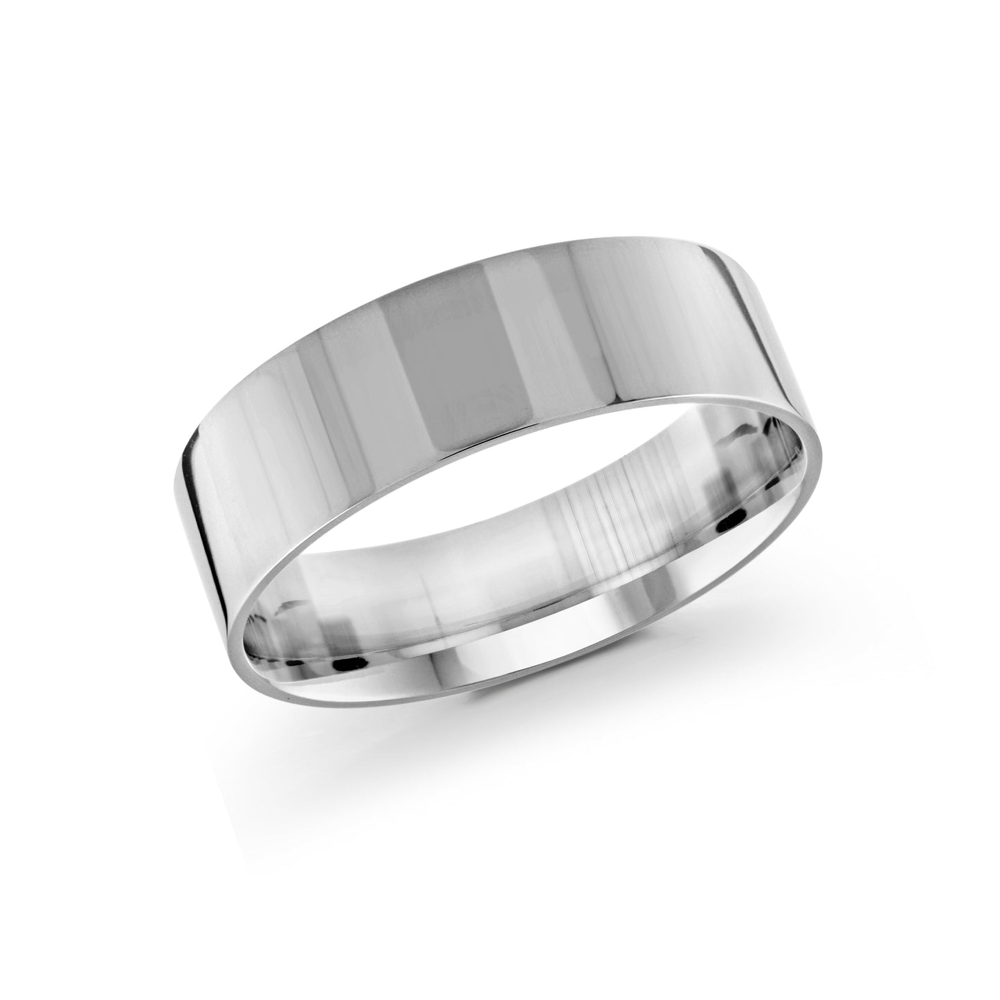 Malo White Gold Men's Wedding Band 7mm J-204-07WG