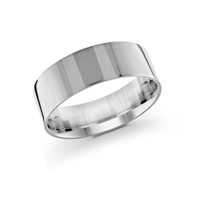 Malo White Gold Men's Wedding Band 8mm J-214-08WG