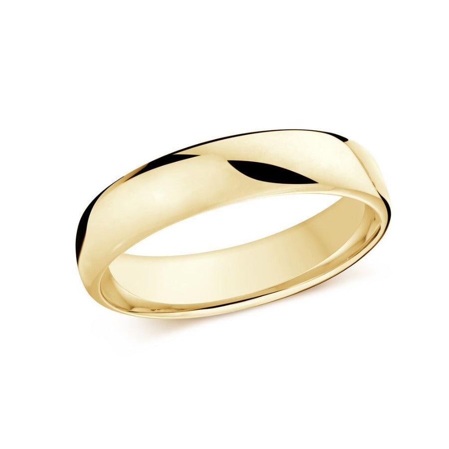 10kt Yellow Gold 5.5mm Eurodome Wedding Band