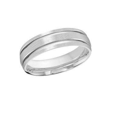 10kt White Gold 6mm Wedding Band