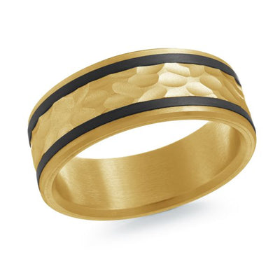 Malo 14K Men's Gold Wedding Band 8mm MRDA-151-8YB