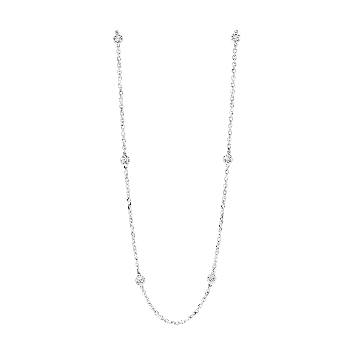 14Kt White Gold Diamond 1/4Ctw Necklace