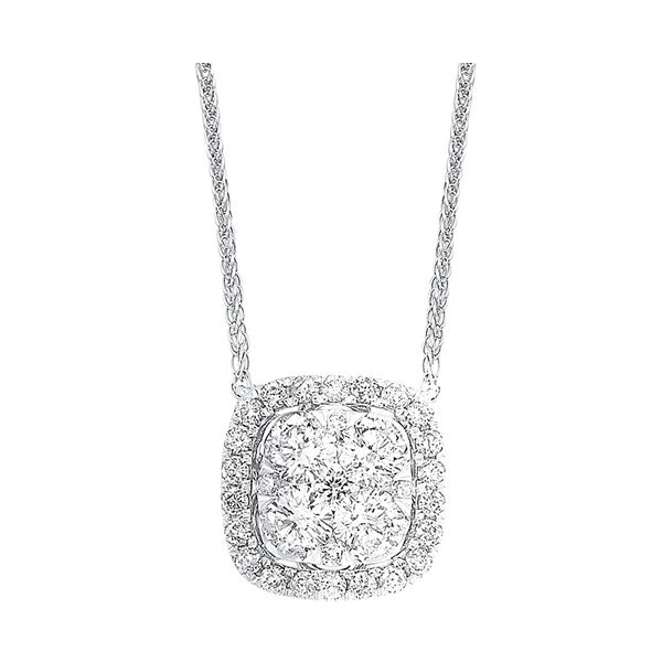 14Kt White Gold Diamond 1/3Ctw Necklace