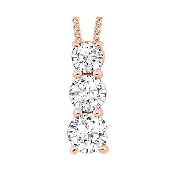 14Kt Rose Gold Diamond 1/2Ctw Pendant