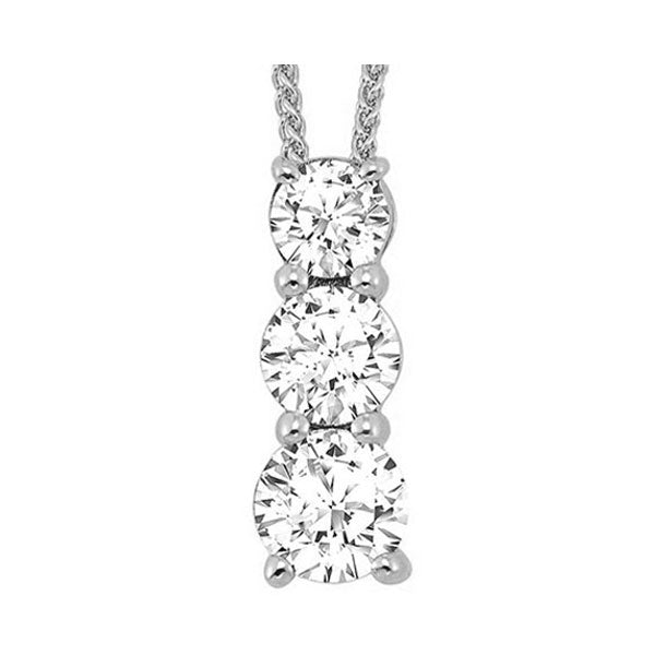 14Kt White Gold Diamond 1/2Ctw Pendant