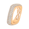 Round Diamond Fashion Band in 18K Rose Gold