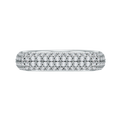 Round Diamond Fashion Band in 18K White Gold