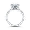 Round Diamond Engagement Ring in 18K White Gold (Semi-Mount)