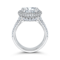 Diamond Engagement Ring in 18K White Gold (Semi-Mount)