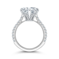 Round Diamond Engagement Ring in 18K White Gold (Semi-Mount)