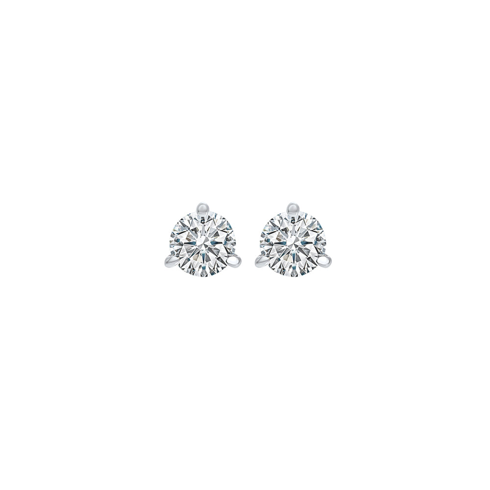 18Kt White Gold Diamond 1/10Ctw Earring