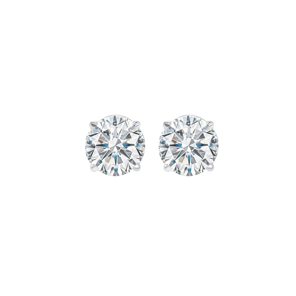 14Kt White Gold Diamond 1/2Ctw Earring