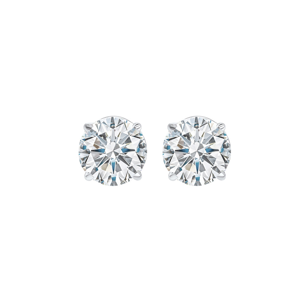 14Kt White Gold Diamond 5/8Ctw Earring