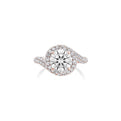 Danhov Abbraccio Swirl Engagement Ring