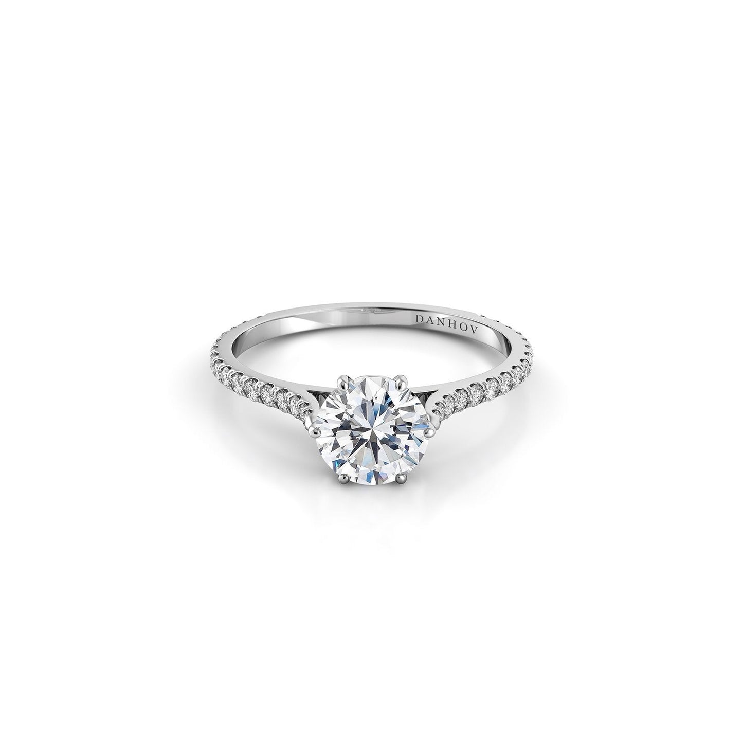 Danhov Classico Single Shank Engagement Ring