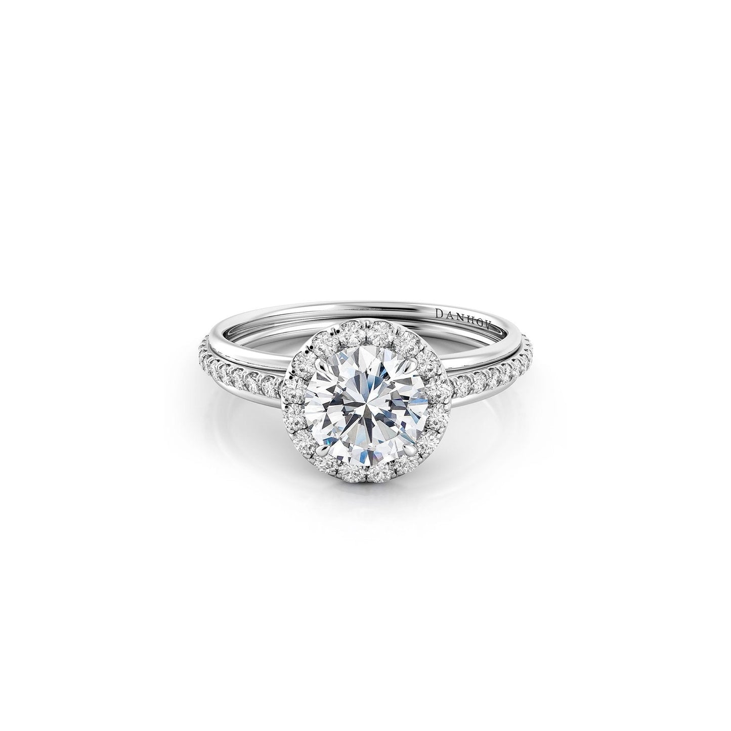 Danhov Unito Triple Shank Diamond Engagement Ring Mounting