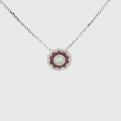 Elegant Ruby and Diamond Pendant