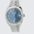 Elegant Rolex Datejust 41mm with Azzuro Blue Roman Dial