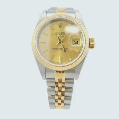 26mm Rolex Datejust 2-tone with Champagne Dial