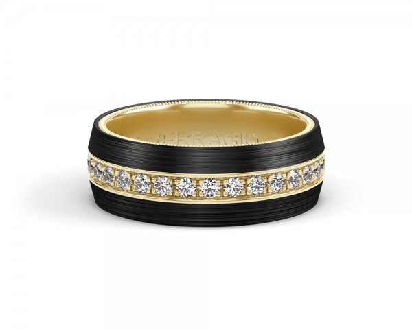 Verragio Men's Wedding Band 8mm VWFXD-8503